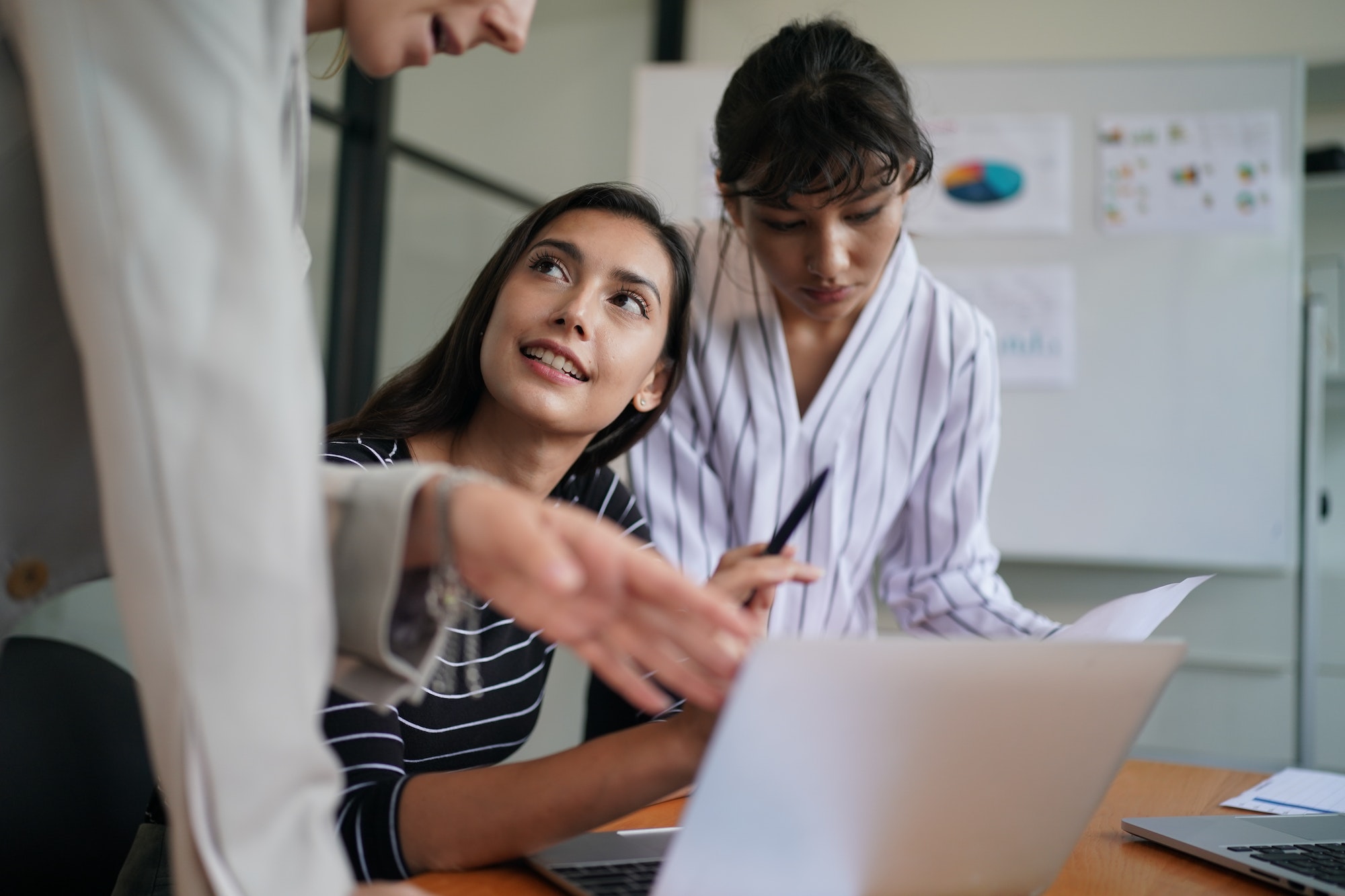 Business partners working together at office